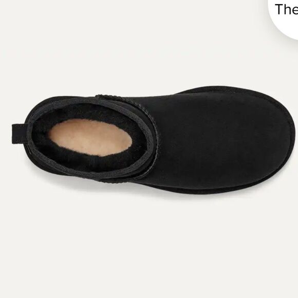 UGG Classic Ultra Mini II Black Size 7 New in Box - Picture 6 of 15